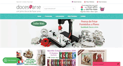 Desktop Screenshot of docesearte.com.br